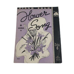 Vintage Sheet Music 1936 Flower Song Classical Piano Easy Listening